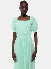 Whistles Green Scribble Check Dress - Image 3 of 5