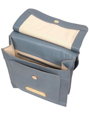 Pure Luxuries London Naomi Leather Cross-Body 100% Cotton Bag - Image 5 of 6