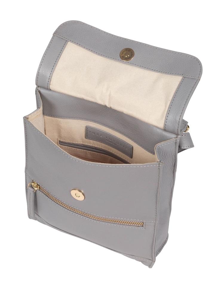 Pure Luxuries London Kempston Leather Cross-Body Bag - Image 4 of 6