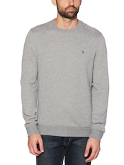 Серый - Original Penguin свитшот с принтом "Pete" - Image 1 of 3