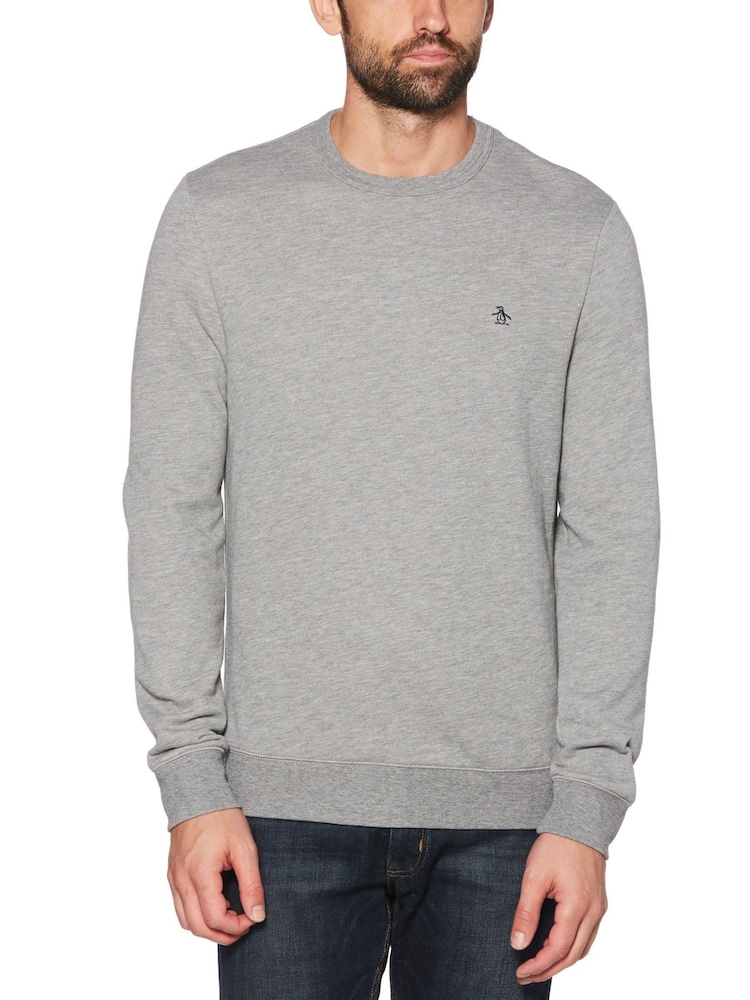Серый - Original Penguin свитшот с принтом "Pete" - Image 1 of 3