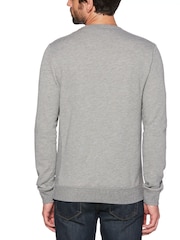 Серый - Original Penguin свитшот с принтом "Pete" - Image 2 of 3