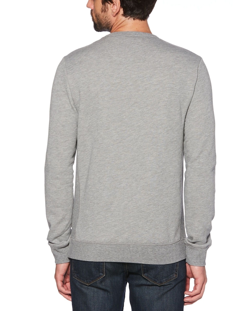 Серый - Original Penguin свитшот с принтом "Pete" - Image 2 of 3
