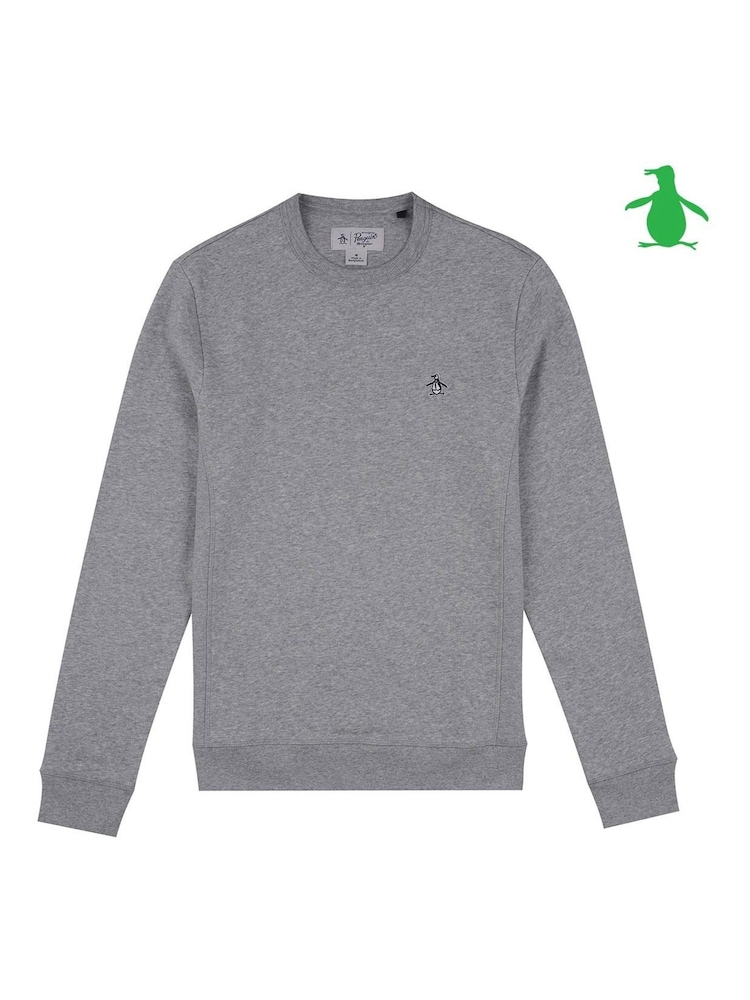 Серый - Original Penguin свитшот с принтом "Pete" - Image 3 of 3
