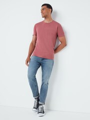Pink Light Slim Fit Essential Crew Neck T-Shirt - Image 2 of 5