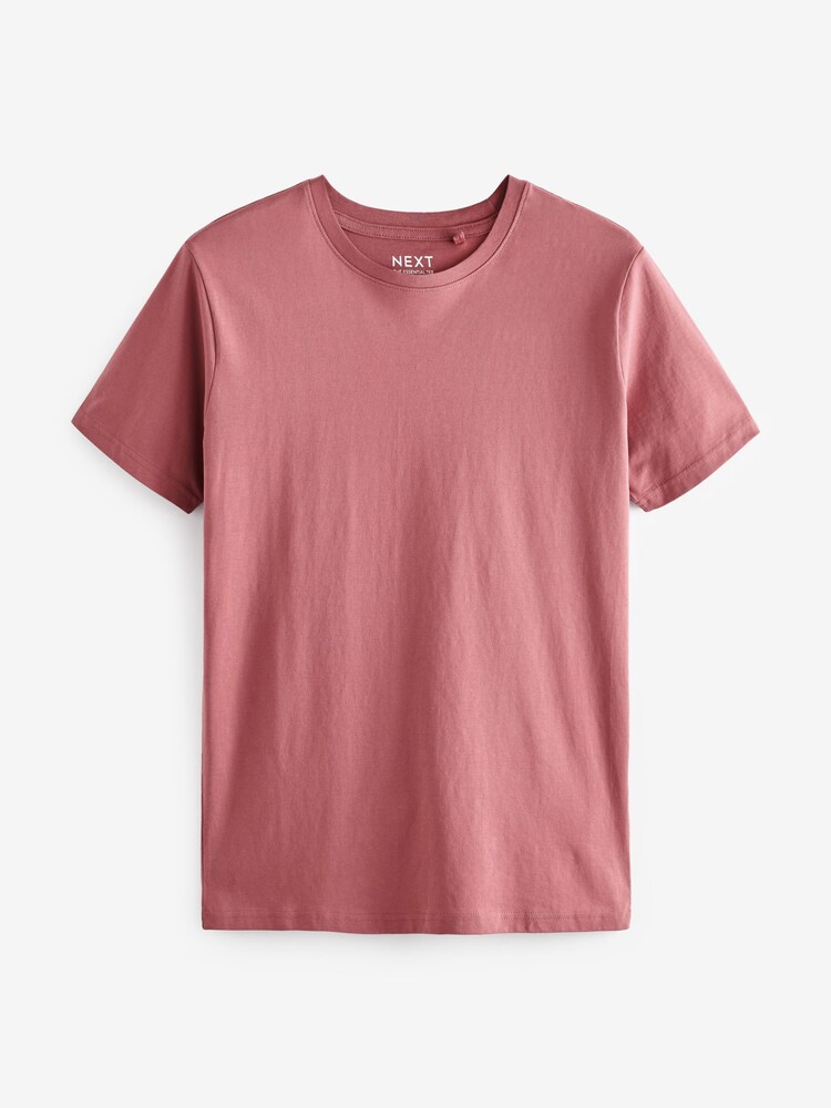 Pink Light Slim Fit Essential Crew Neck T-Shirt - Image 5 of 5