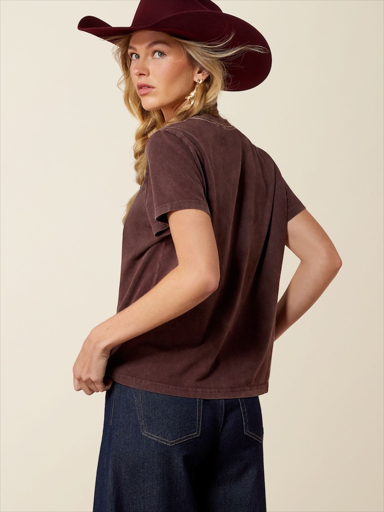 Ariat Purple Rebel With A Cause Short Sleeve T-Shirt - Image 4 of 4 Ariat Purple Rebel With A Cause Short Sleeve T-Shirt - Image 4 of 4
