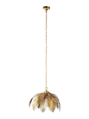 BHS Satin Brass Brookby Pendant Ceiling Light - Image 4 of 4