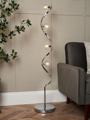 BHS Chrome Bella Floor Lamp - Image 1 of 7