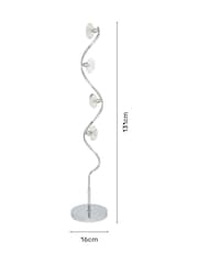 BHS Chrome Bella Floor Lamp - Image 4 of 7