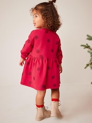 Red Christmas - Character Sweat Dress (3mths-7yrs) - Изображение 2 из 7