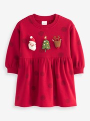 Red Christmas - Character Sweat Dress (3mths-7yrs) - Изображение 5 из 7