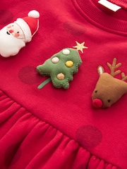 Red Christmas - Character Sweat Dress (3mths-7yrs) - Изображение 7 из 7