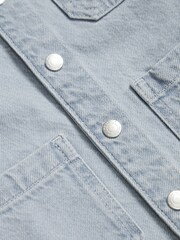 Reiss Light Blue Distan Denim Worker Jacket - Image 6 of 6
