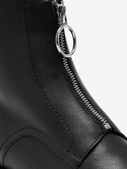 Schwarz - Forever Comfort Lederstiefeletten mit Reißverschluss vorne - Bild 7 von 7