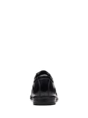 Clarks Black Leather Howard Apron Shoes - Image 7 of 7