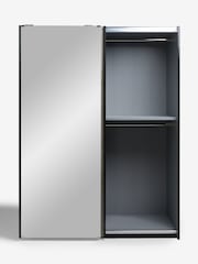 Grey Bronx Oak 1.5m Sliding Effect Semi Fitted Mirrored Wardrobe - Image 6 of 9