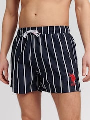 U.S. Polo Assn. Blue Stripe Player Swim Shorts - Image 1 of 6
