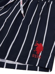 U.S. Polo Assn. Blue Stripe Player Swim Shorts - Image 4 of 6