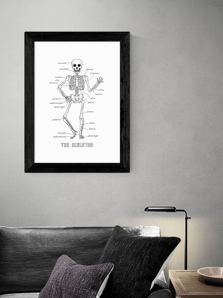 East End Prints White The Skeleton Print by Kid of the Village - Image 2 of 2