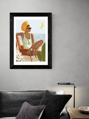 East End Prints Brown Moon Child By 83 Oranges - Image 2 of 2