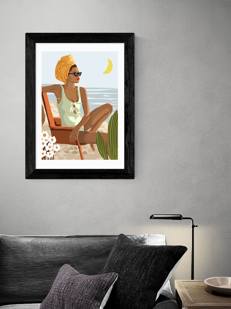 East End Prints Brown Moon Child By 83 Oranges - Image 2 of 2
