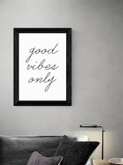 East End Prints White Good Vibes Only By Rafael Farias - Image 1 of 4
