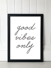 East End Prints White Good Vibes Only By Rafael Farias - Image 3 of 4