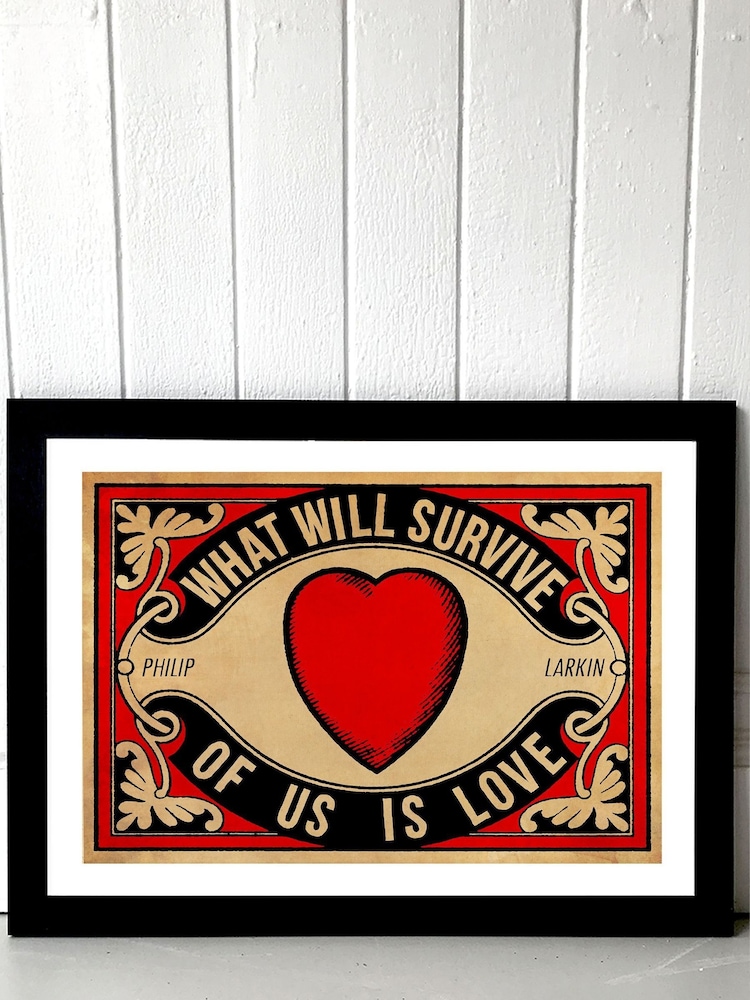East End Prints Red Arundel Tomb Print by Indie Prints - Image 1 of 3