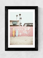 East End Prints Pink At the Beach Print by Sisi and Seb - Image 1 of 2