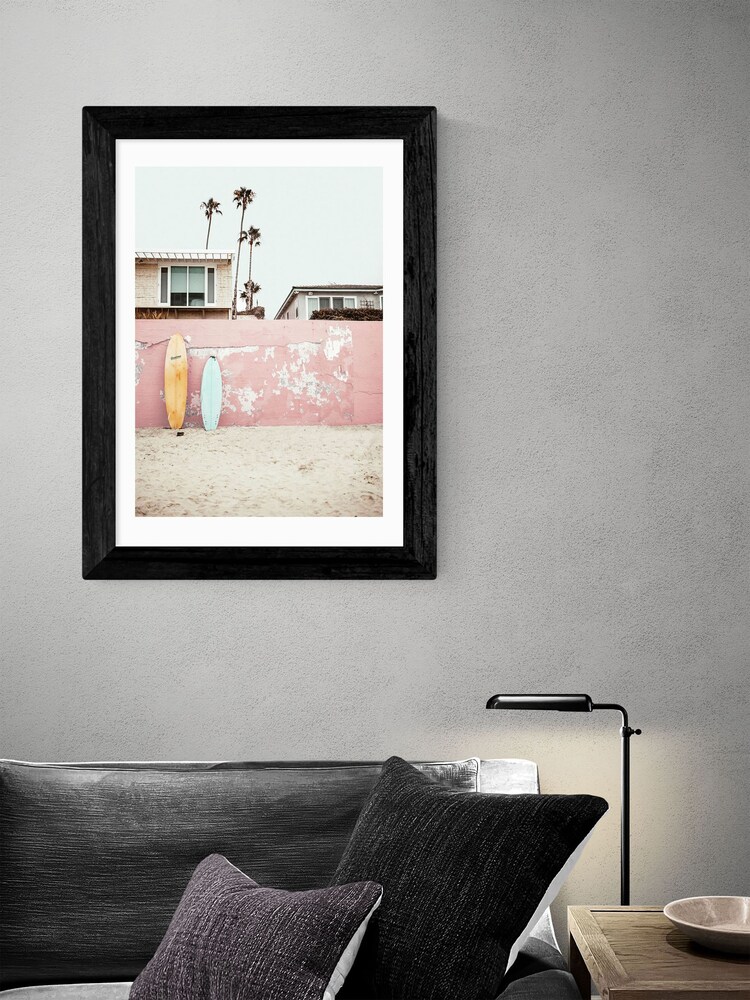 East End Prints Pink At the Beach Print by Sisi and Seb - Image 2 of 2