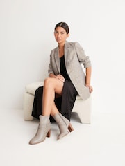 Grey Forever Comfort® Buckle Detail Heeled Ankle Boots - Image 2 of 6