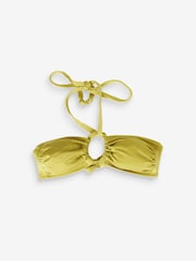Lime Green Bandeau Multiway Bikini Top - Image 14 of 14