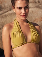 Lime Green Bandeau Multiway Bikini Top - Image 4 of 14