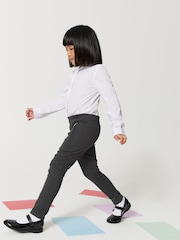 Clarks Grey Skinny Fit Girls Ponte School Trousers - Image 2 of 10