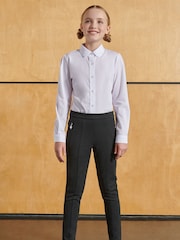 Clarks Grey Skinny Fit Girls Ponte School Trousers - Image 5 of 10