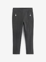 Clarks Grey Skinny Fit Girls Ponte School Trousers - Image 7 of 10