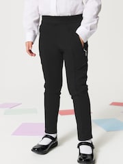Clarks Black Skinny Fit Girls Ponte School Trousers - Image 2 of 7