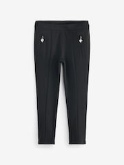 Clarks Black Skinny Fit Girls Ponte School Trousers - Image 4 of 7