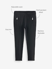 Clarks Black Skinny Fit Girls Ponte School Trousers - Image 7 of 7