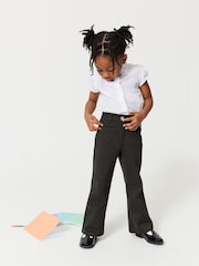 Clarks Grey Bootcut Girls Ponte School Trousers - Image 3 of 9