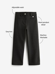 Clarks Grey Bootcut Girls Ponte School Trousers - Image 9 of 9