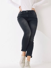 FatFace Grey Chesham Girlfriend Jeans - Image 1 of 4