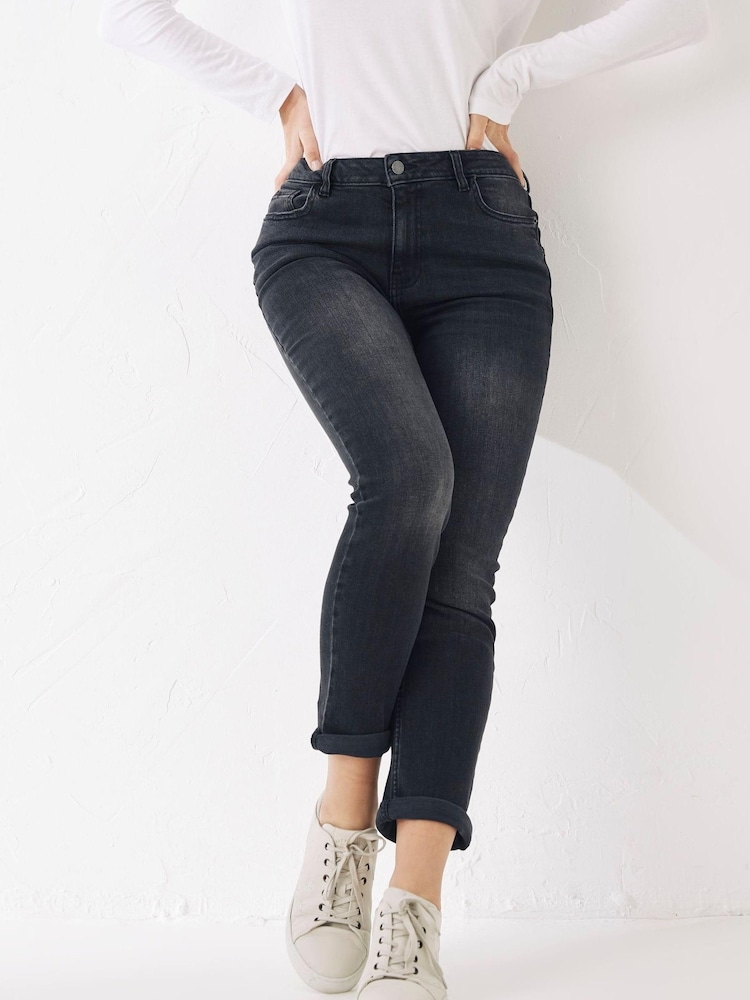 FatFace Grey Chesham Girlfriend Jeans - Image 1 of 4 FatFace Grey Chesham Girlfriend Jeans - Image 1 of 4
