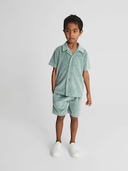 Reiss Sage Vance Towelling Shirt - Image 1 of 5