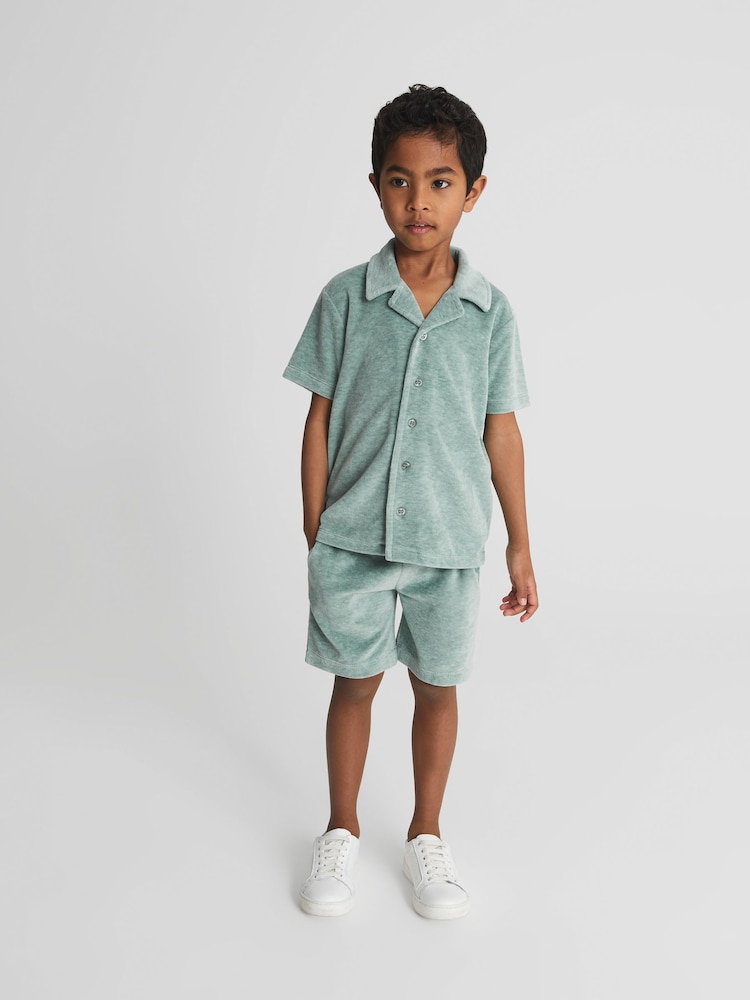 Reiss Sage Vance Towelling Shirt - Image 1 of 5