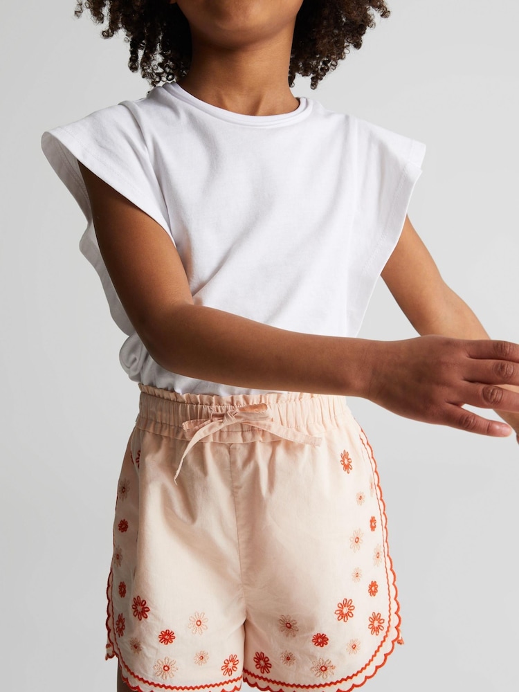 Reiss Orange Luna Junior Embroidered Shorts - Image 1 of 5