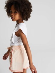 Reiss Orange Luna Junior Embroidered Shorts - Image 3 of 5