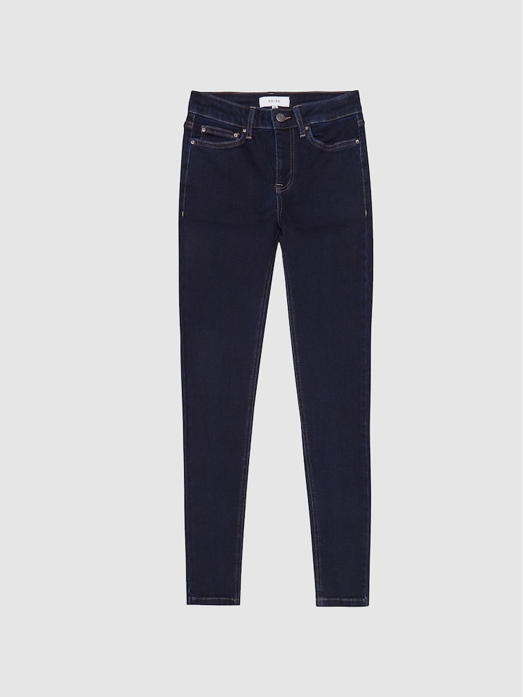 Reiss Indigo Lux Mid Rise Skinny Jeans - Image 2 of 5