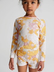 Reiss Coral Fifi Junior Printed Swim Top - Image 3 of 5